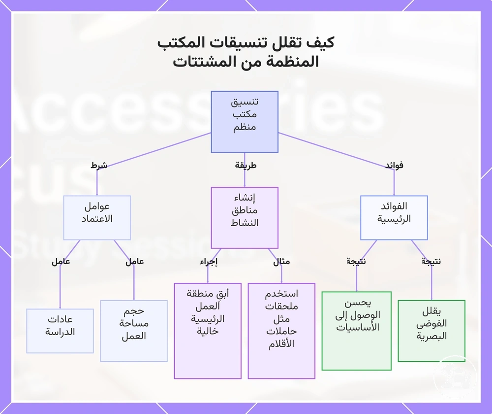 كيف تقلل تنسيقات المكتب المنظمة من المشتتات