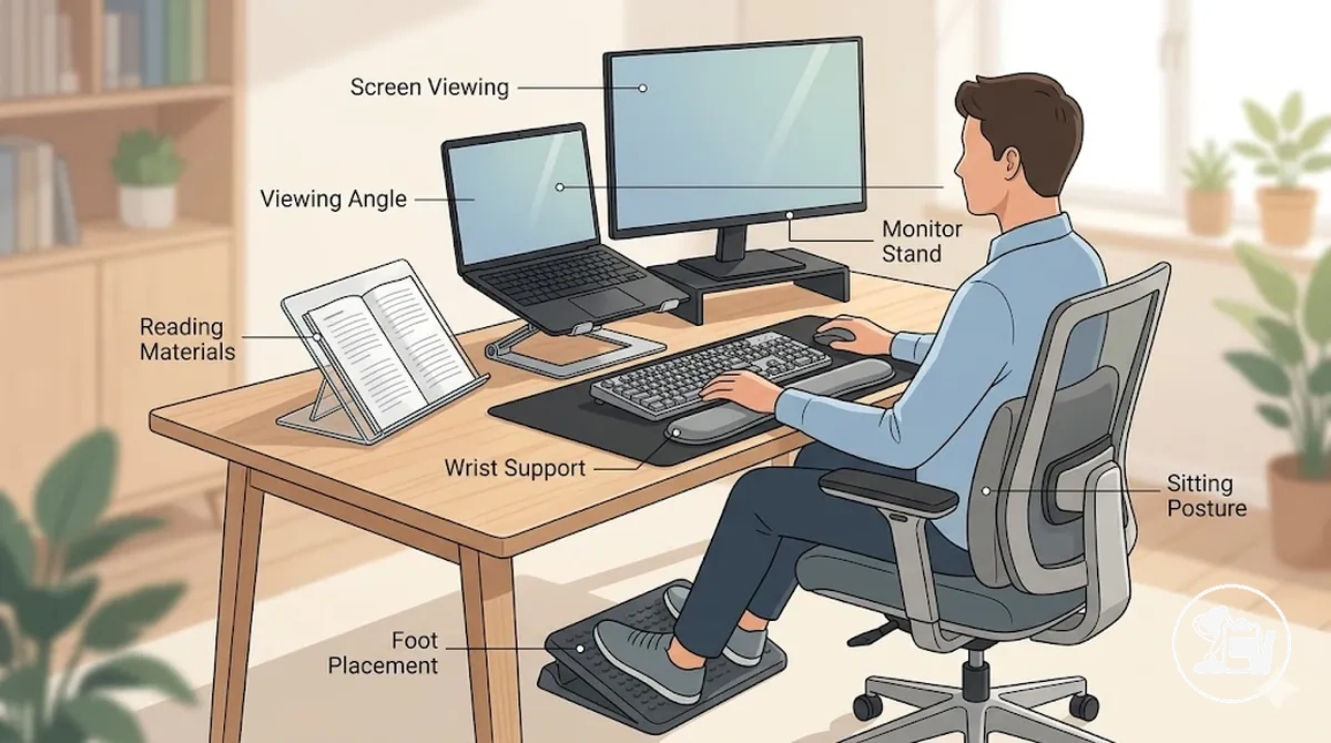 Nach Funktion und unterstützter Lernaufgabe organisierte ergonomische Accessoire-Gruppen
