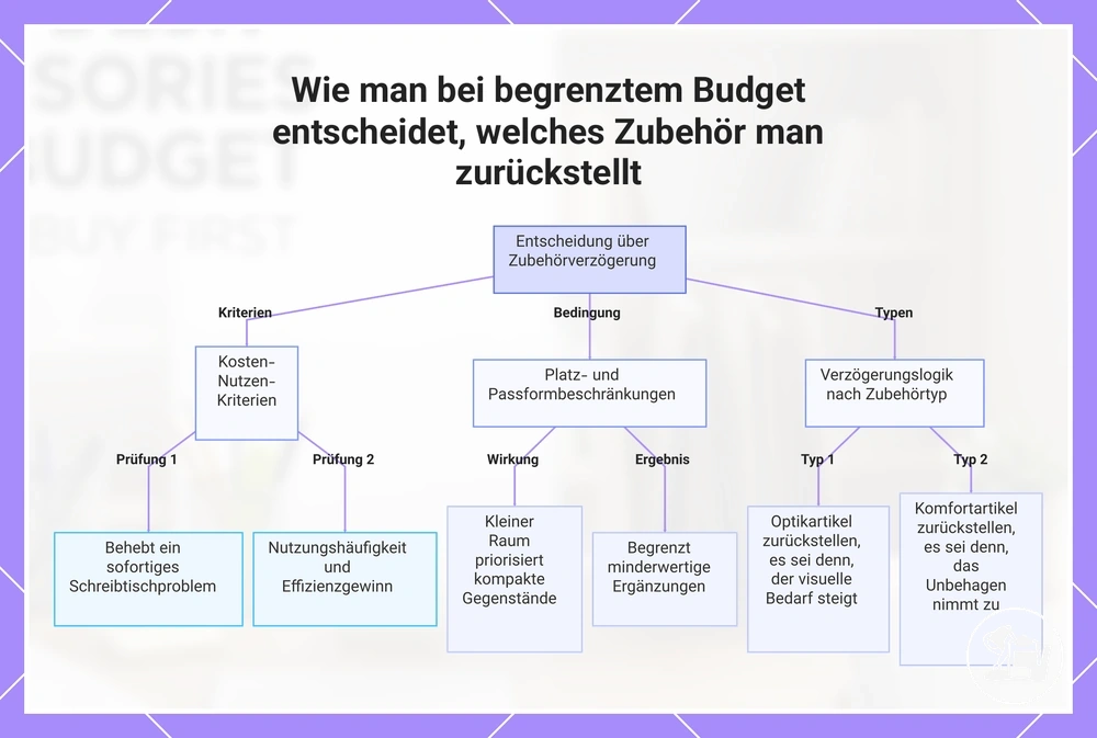 Wie man bei begrenztem Budget entscheidet, welches Zubehör man zurückstellt