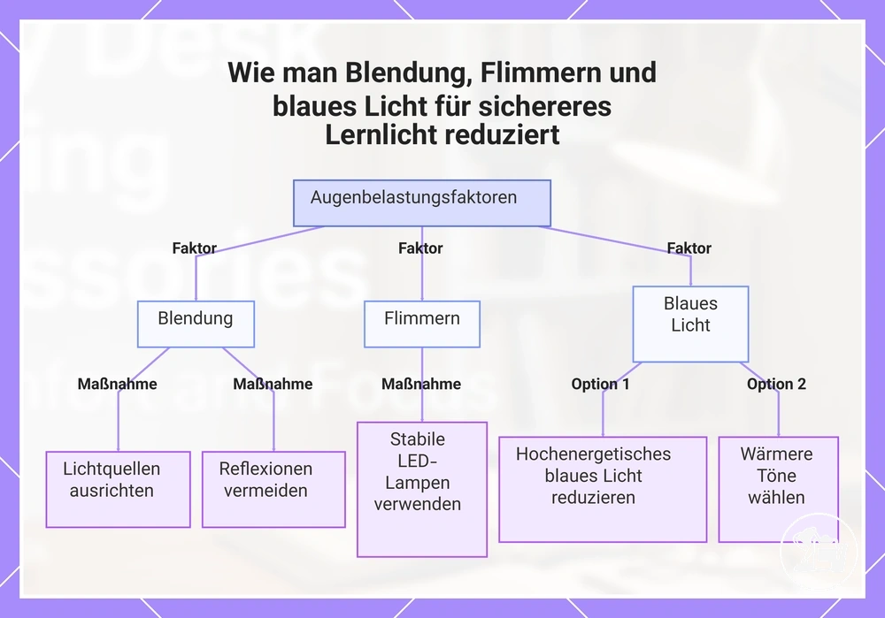 Wie man Blendung, Flimmern und blaues Licht für sichereres Lernlicht reduziert