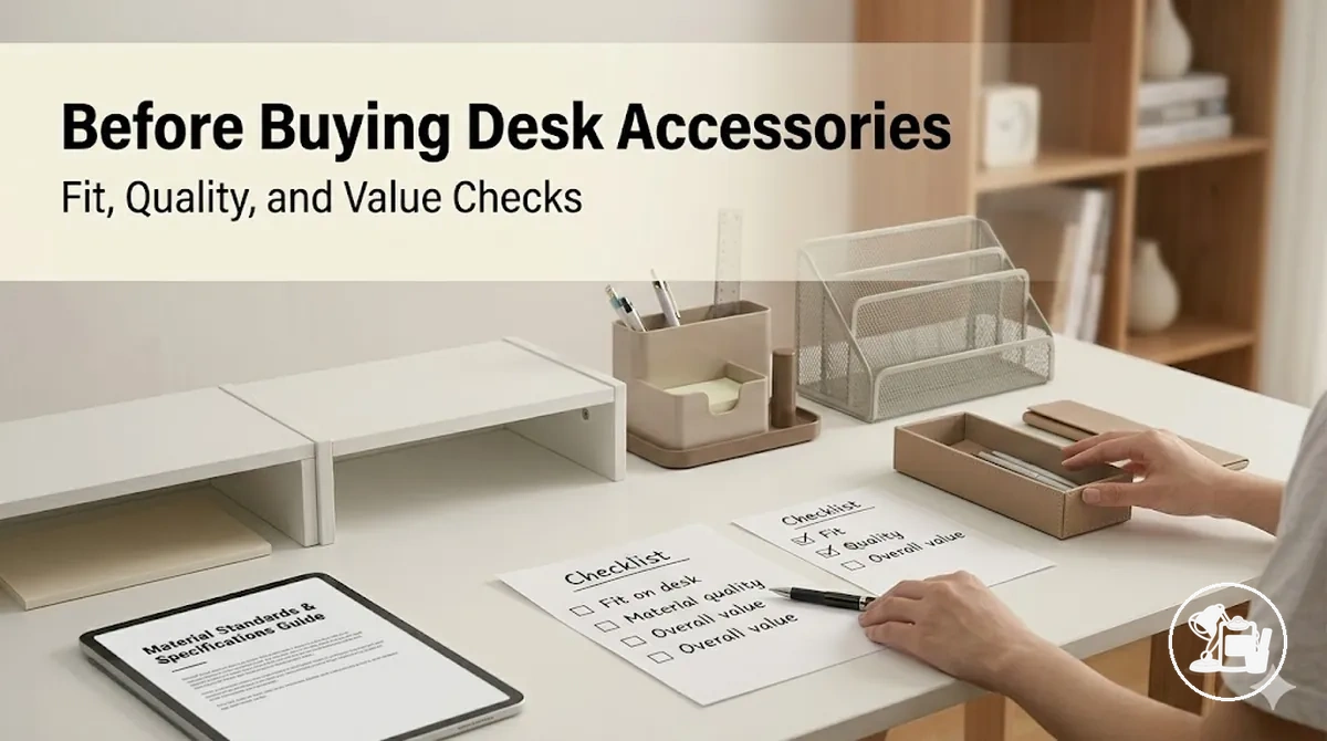 Study desk accessories checked for fit, quality, and value before choosing what to buy