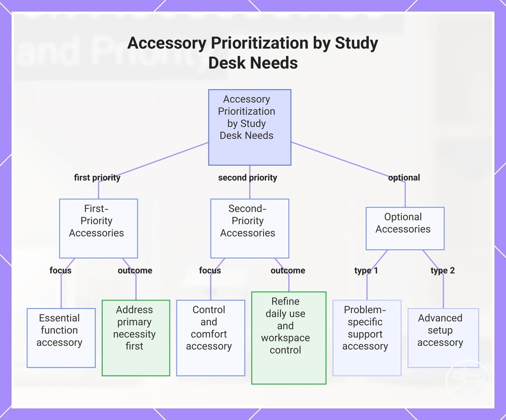 Accessory Prioritization by Study Desk Needs