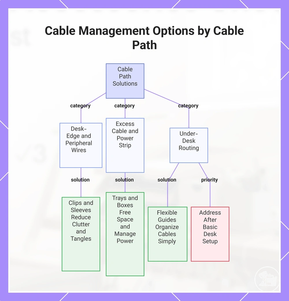 Cable Management Options by Cable Path