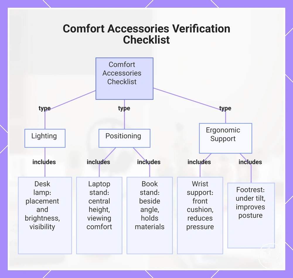Comfort Accessories Verification Checklist