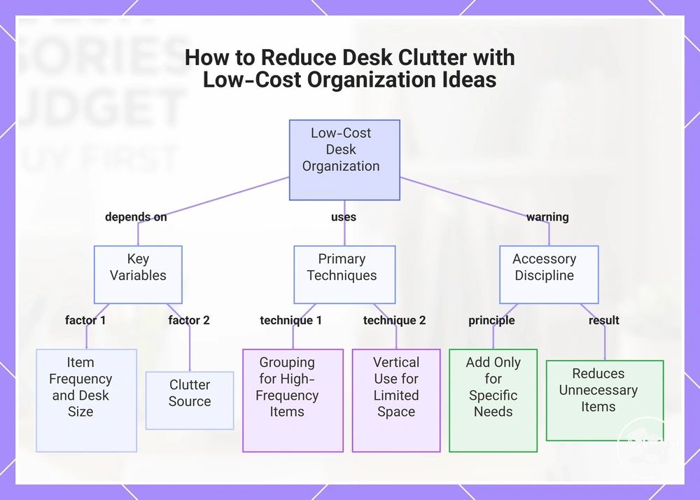 How to Reduce Desk Clutter with Low-Cost Organization Ideas