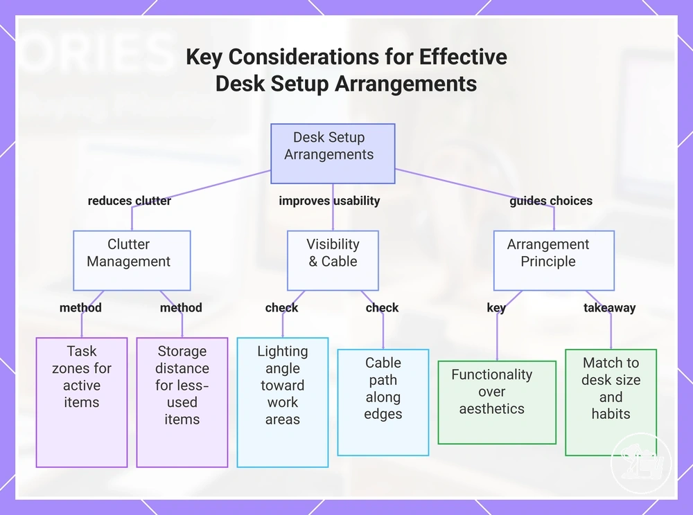 Key Considerations for Effective Desk Setup Arrangements