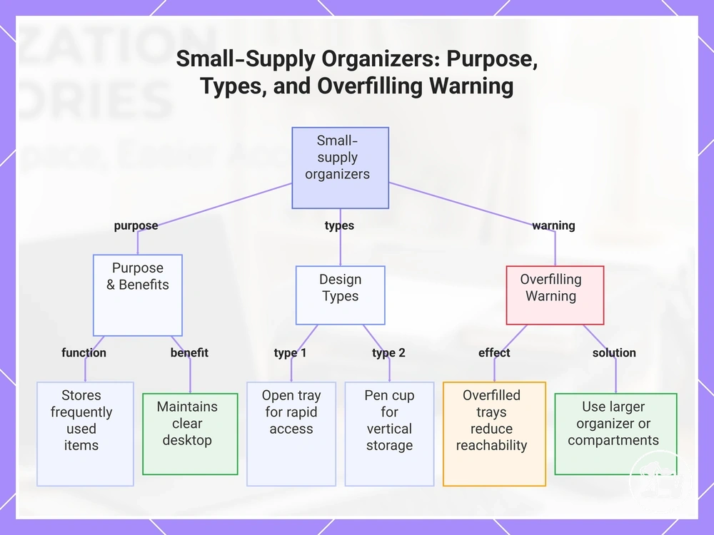 Small-Supply Organizers: Purpose, Types, and Overfilling Warning