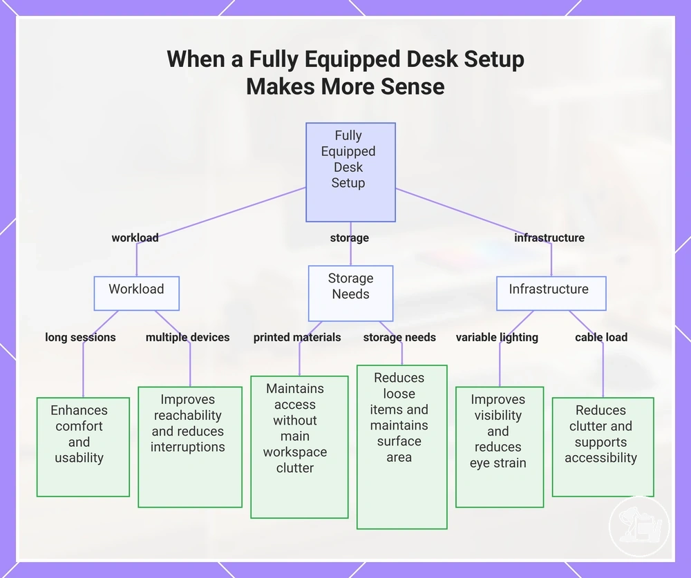 When a Fully Equipped Desk Setup Makes More Sense