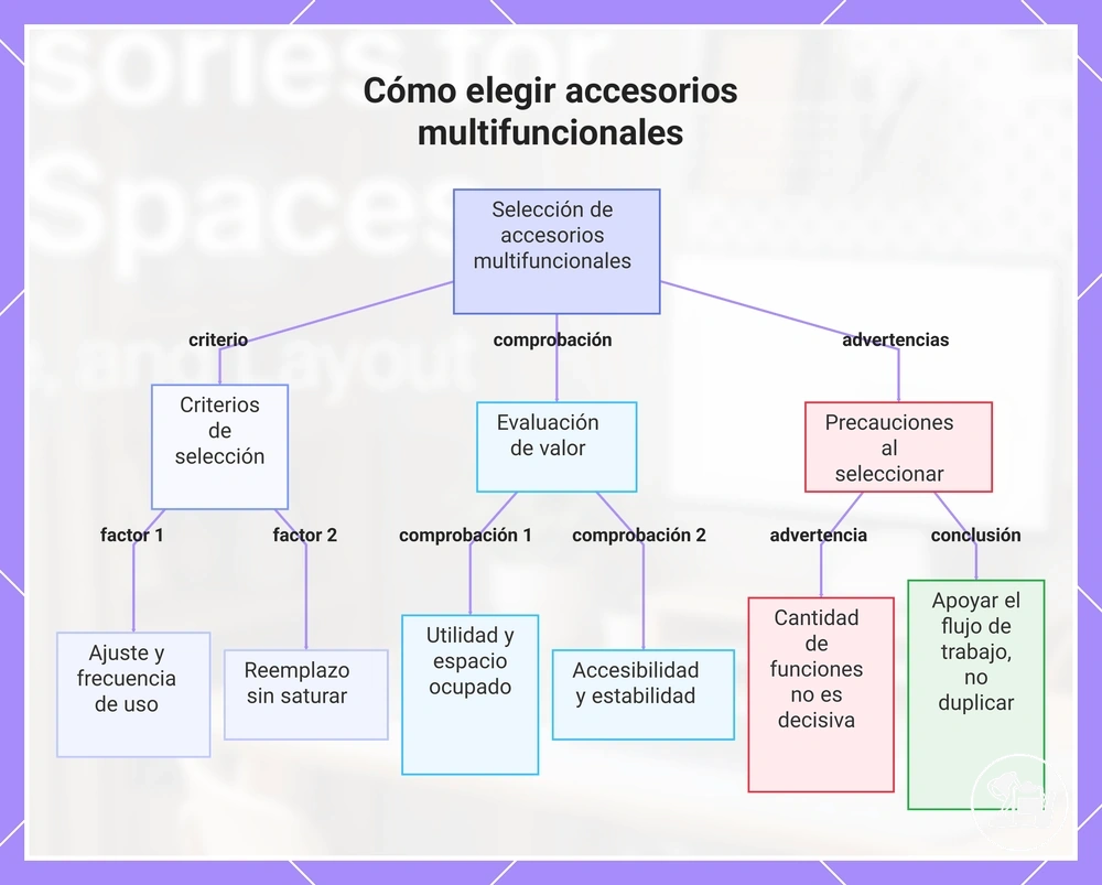 Cómo elegir accesorios multifuncionales