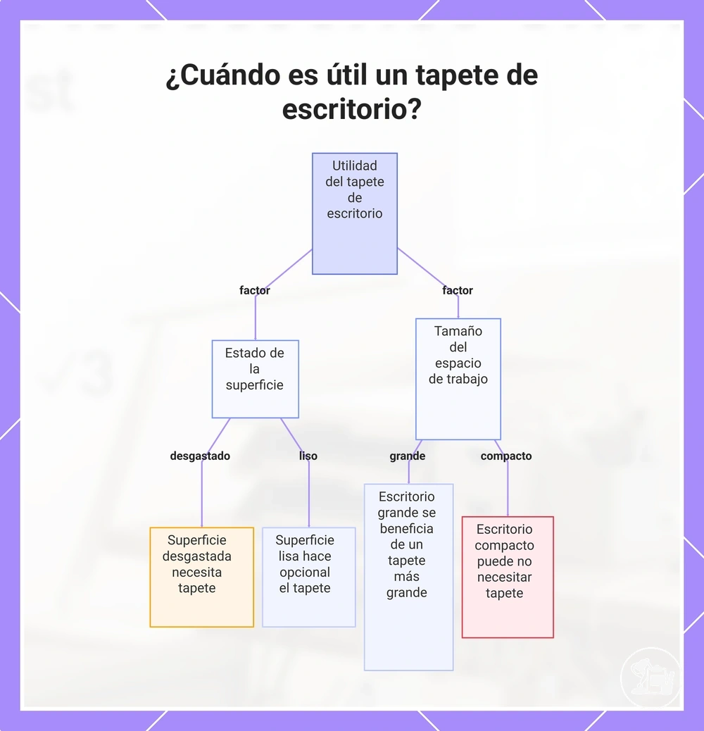 ¿Cuándo es útil un tapete de escritorio?