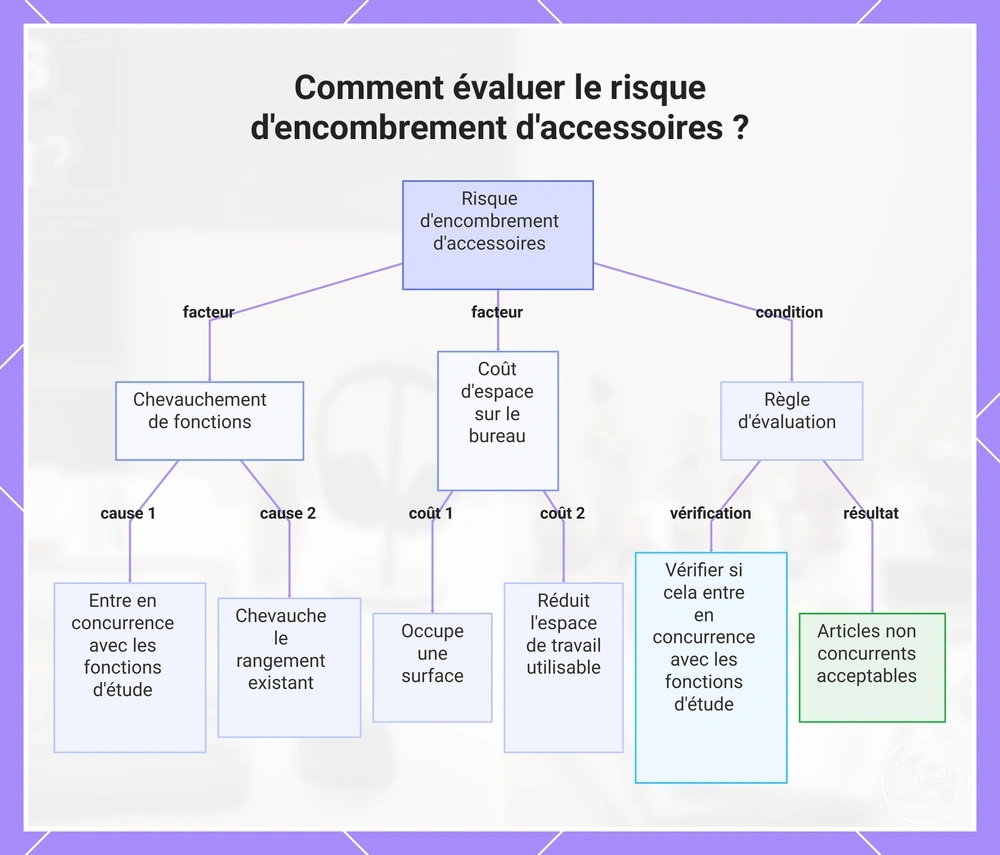 Comment évaluer le risque d'encombrement d'accessoires ?