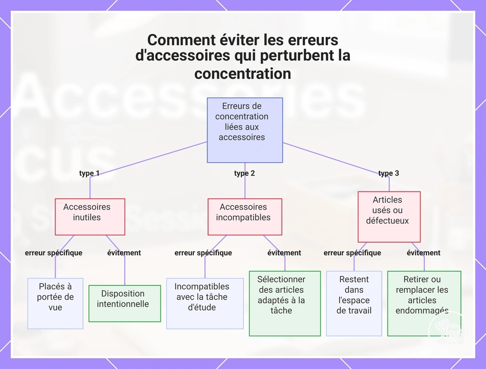 Comment éviter les erreurs d'accessoires qui perturbent la concentration