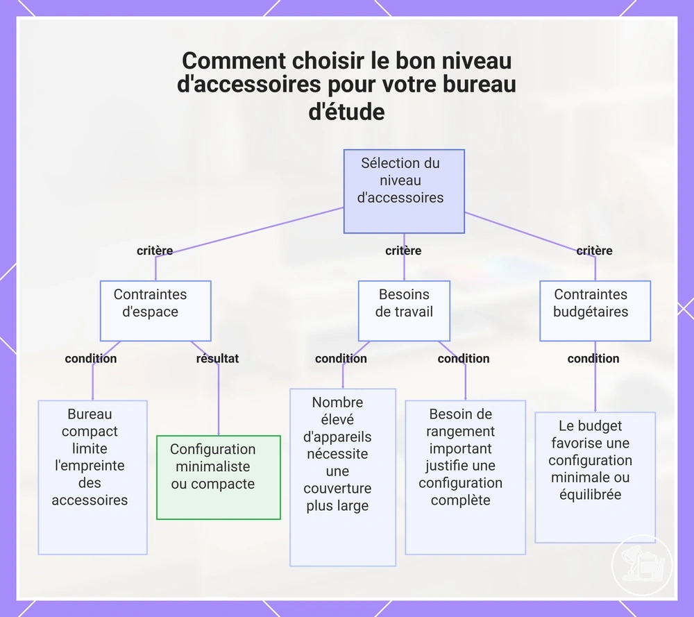 Comment choisir le bon niveau d'accessoires pour votre bureau d'étude