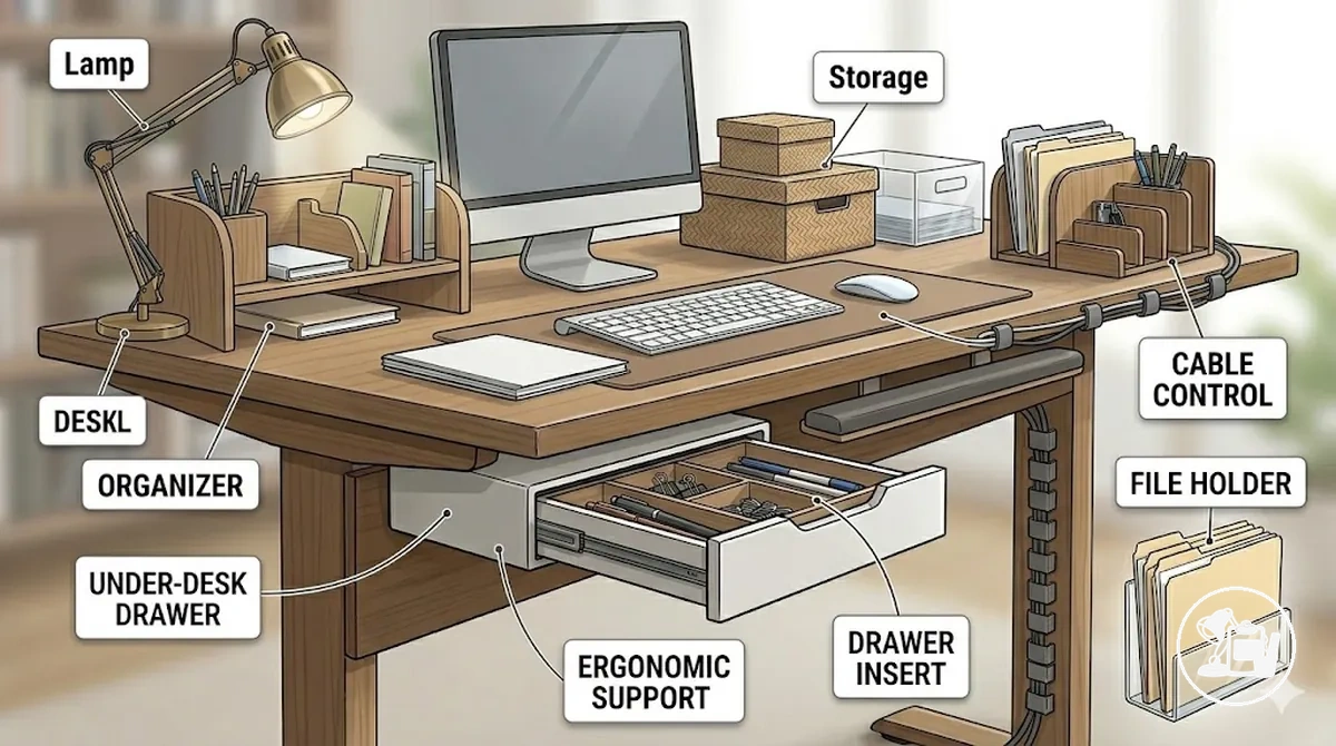 Perimetre accessoires bureau etude avant achat