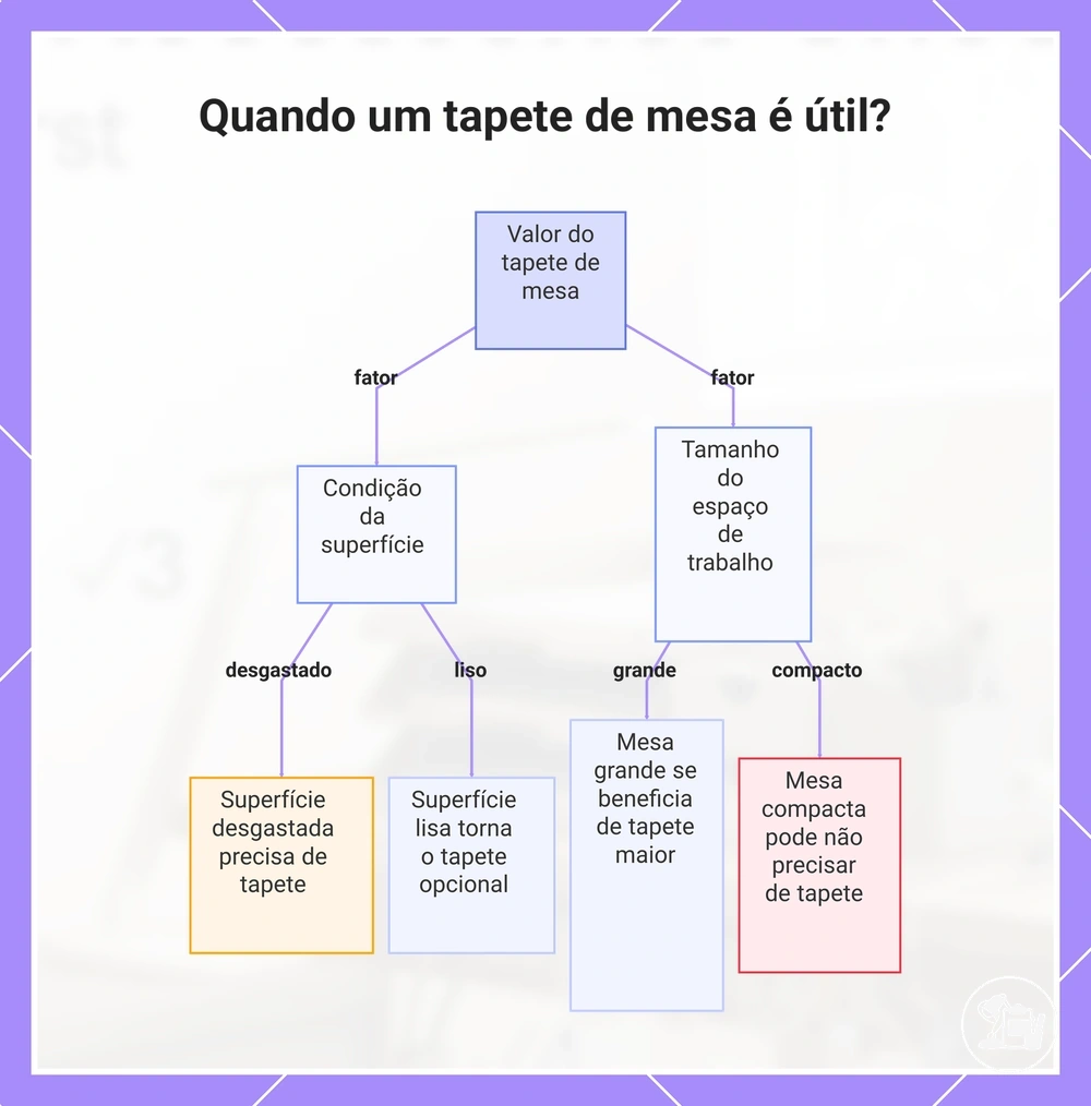 Quando um tapete de mesa é útil?