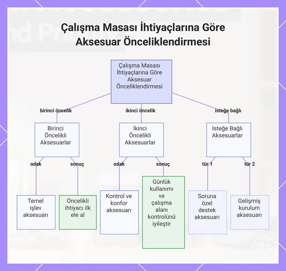Çalışma Masası İhtiyaçlarına Göre Aksesuar Önceliklendirmesi
