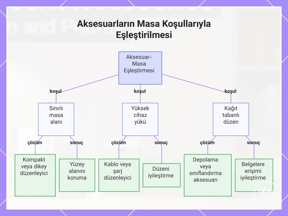Aksesuarların Masa Koşullarıyla Eşleştirilmesi
