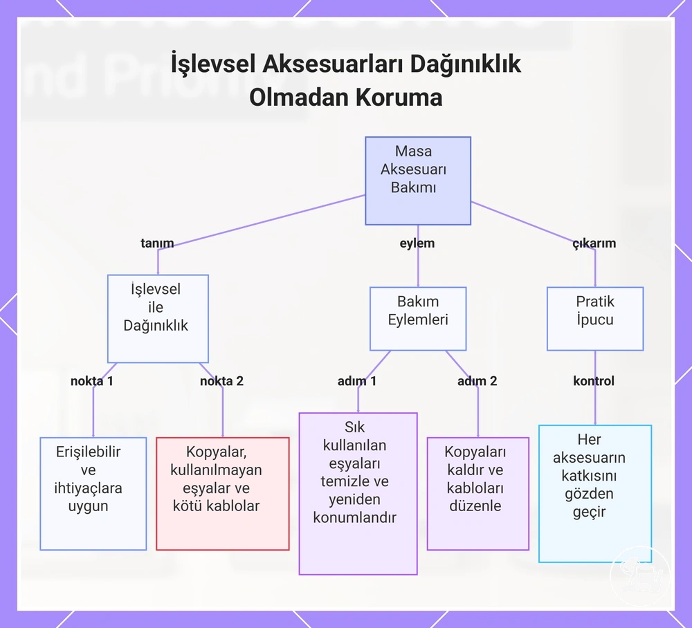 İşlevsel Aksesuarları Dağınıklık Olmadan Koruma