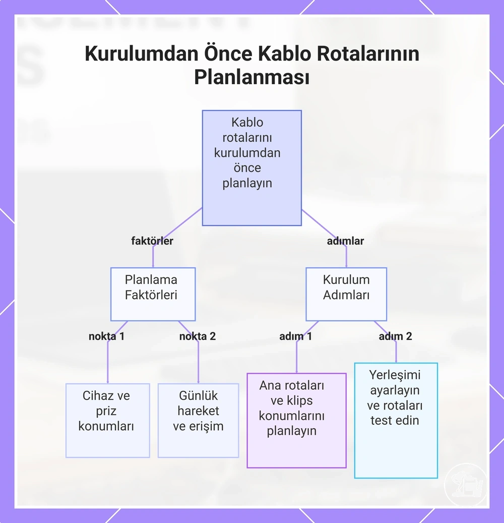Kurulumdan Önce Kablo Rotalarının Planlanması