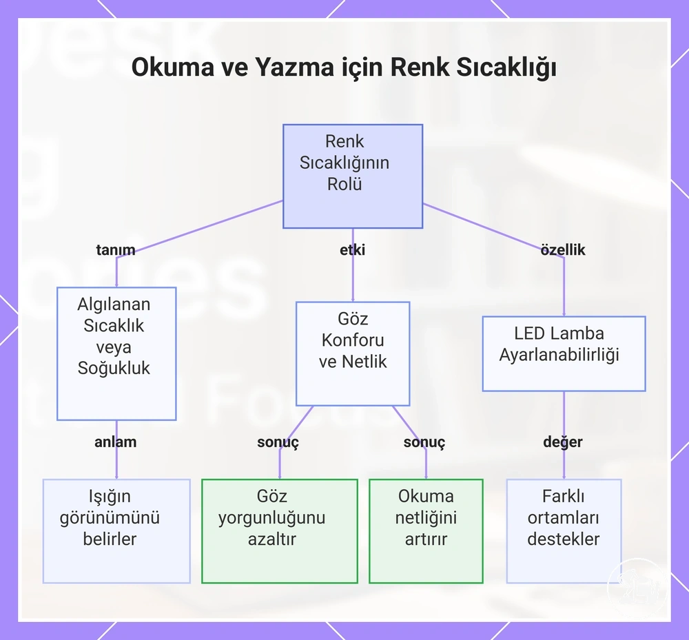 Okuma ve Yazma için Renk Sıcaklığı