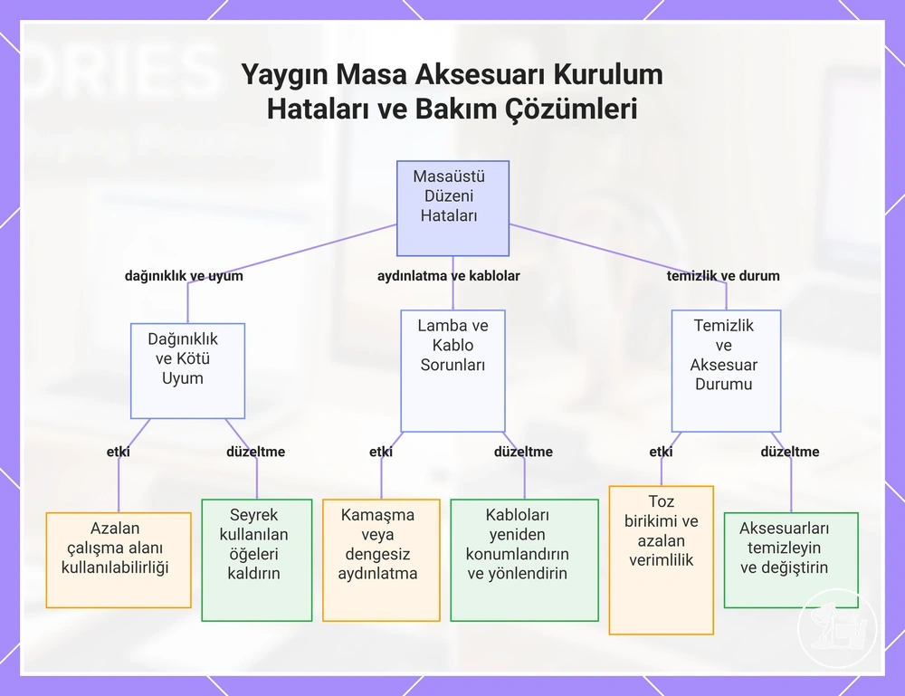 Yaygın Masa Aksesuarı Kurulum Hataları ve Bakım Çözümleri